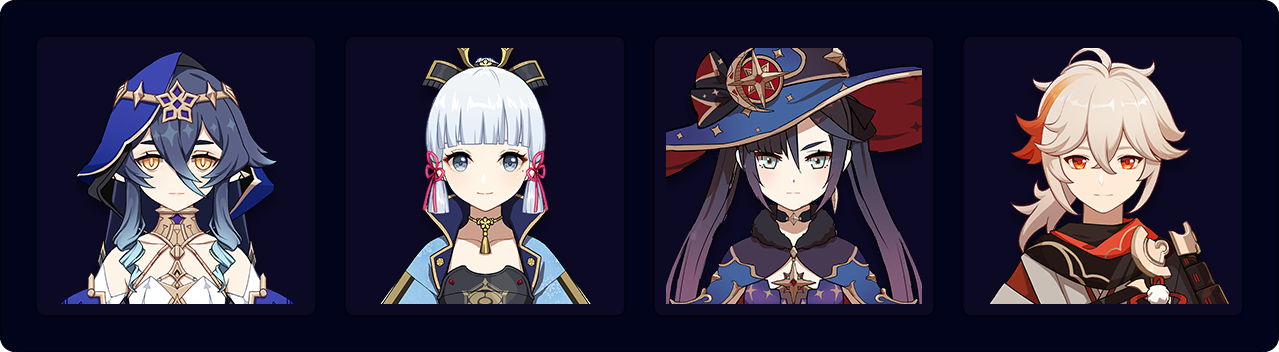 Layla | Ayaka | Mona | Kazuha