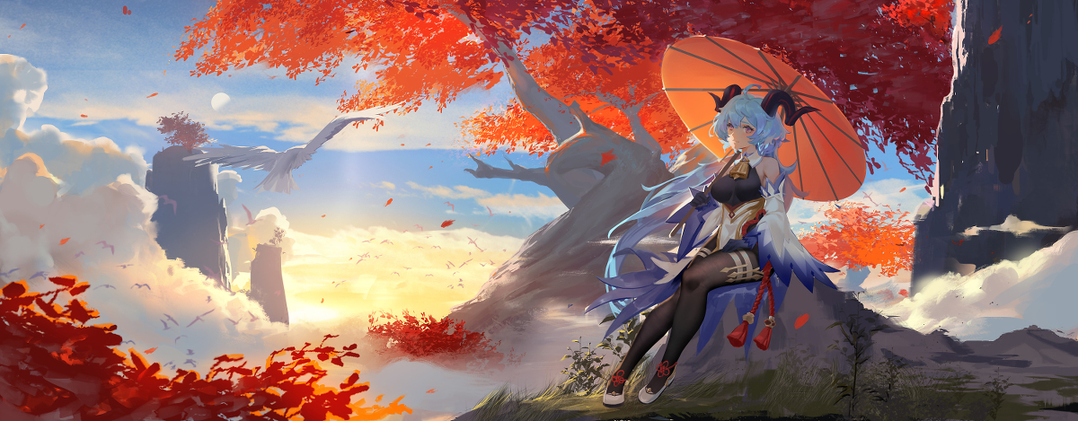 Ganyu Art by 日宝