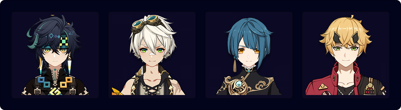 Kinich — Bennett — Xingqiu — Thoma